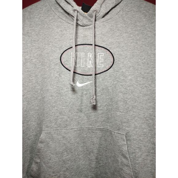 Nike Gray Center Swoosh Pullover Hoodie Women's Size 1X - Picture 3 of 8